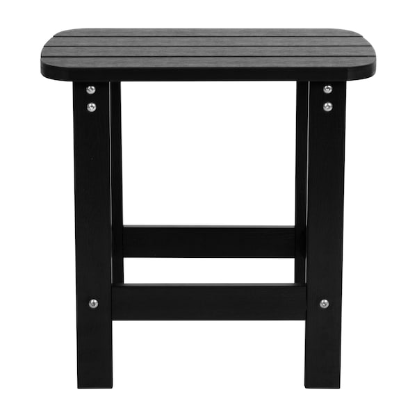 Flash Furniture Black Adirondack Rockers & 1 Side Table, PK 2 JJ-C14705-2-T14001-BK-GG - main
